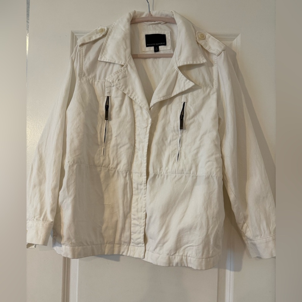 Women’s banana republic off- White Casual Jacket